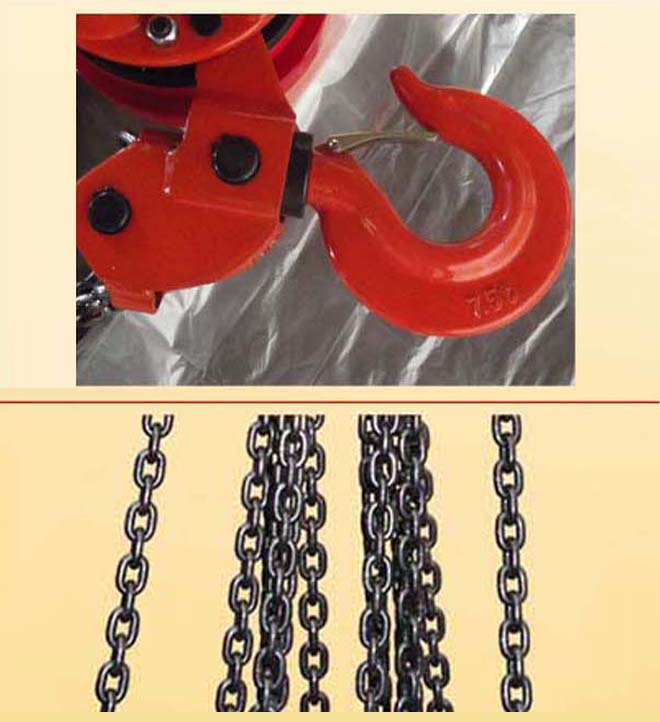 环链电动葫芦用吊钩和链条